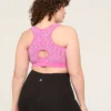 LIVI Wireless Medium-Impact Zoned Seamless Contrast Sports Bra Fiji Flower Space Dye 2 LIVI Wireless Medium-Impact Zoned Seamless Contrast Sports Bra Fiji Flower Space Dye -Lanebryant Shop 331528 0000114351 Back