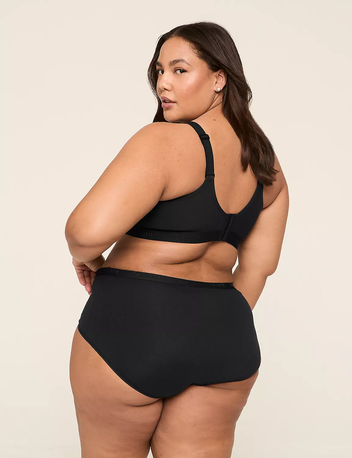 Cotton Unlined No-Wire Bra Black 3 Cotton Unlined No-Wire Bra Black