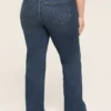 Signature Fit Boot Jean Dark Denim 1 Signature Fit Boot Jean Dark Denim -Lanebryant Shop 357283 0000012008 Back