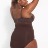 Level 2 Shaping Ultra High-Waist Brief Chocolate Plum 1 Level 2 Shaping Ultra High-Waist Brief Chocolate Plum -Lanebryant Shop 359752 0000028106 Back