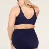 Level 2 Shaping High-Waist Full Brief Panty Maritime Blue -Lanebryant Shop 359753 0000028161 Back