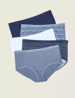 Cotton Full Brief Panty - 5-Pack Stonewash Pack