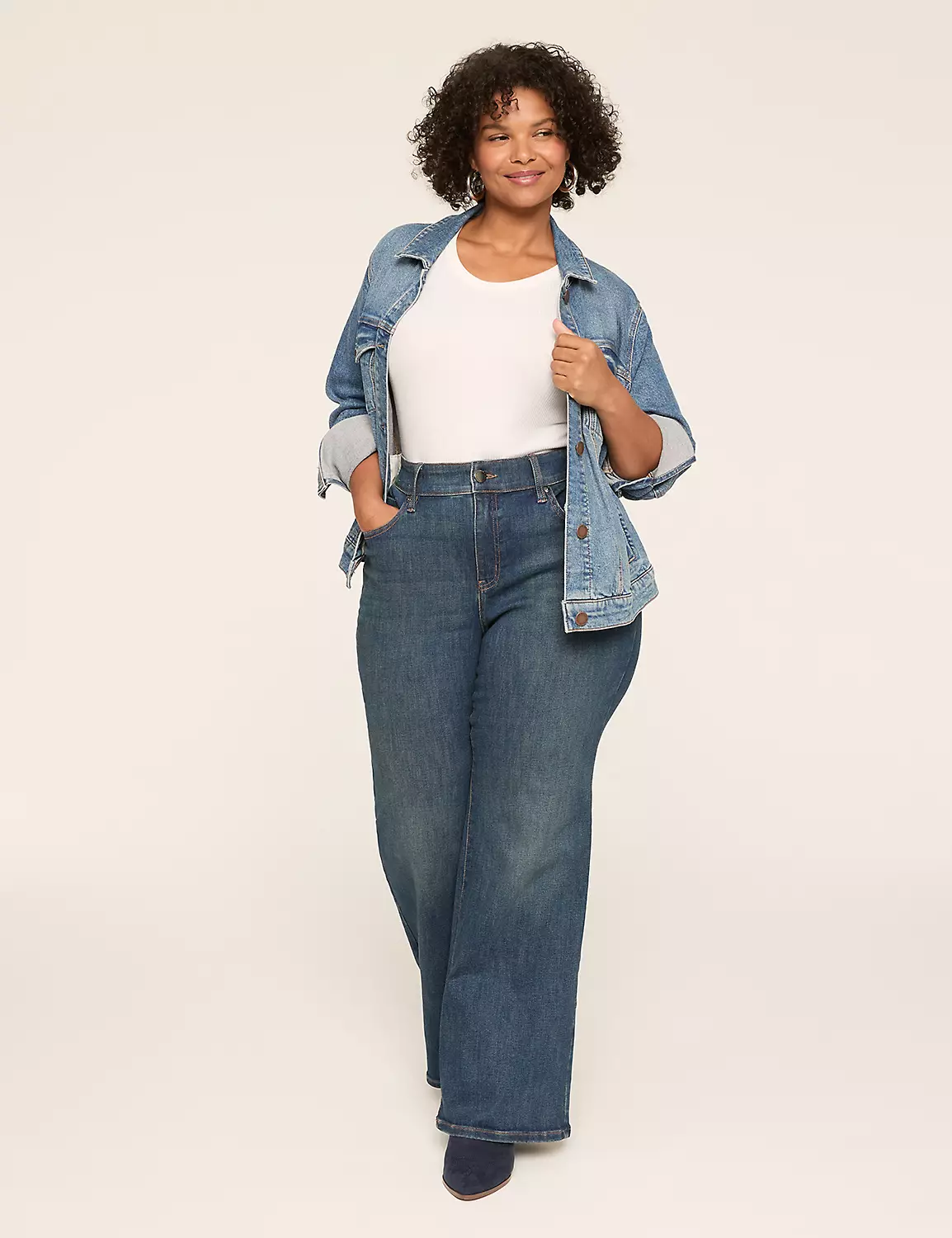 Curvy Fit High-Rise Boot Jean Dark Denim 4 Curvy Fit High-Rise Boot Jean Dark Denim - Image 2