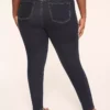 Pull-On High-Rise Sateen Jegging Dark Denim 2 Pull-On High-Rise Sateen Jegging Dark Denim -Lanebryant Shop 364998 0000012008 Back