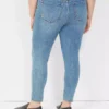 Pull-On High-Rise Sateen Jegging Medium Denim 2 Pull-On High-Rise Sateen Jegging Medium Denim -Lanebryant Shop 369440 0000012013 Back