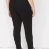 Pull-On High-Rise Sateen Jegging Black -Lanebryant Shop 370983 0000081504 Back