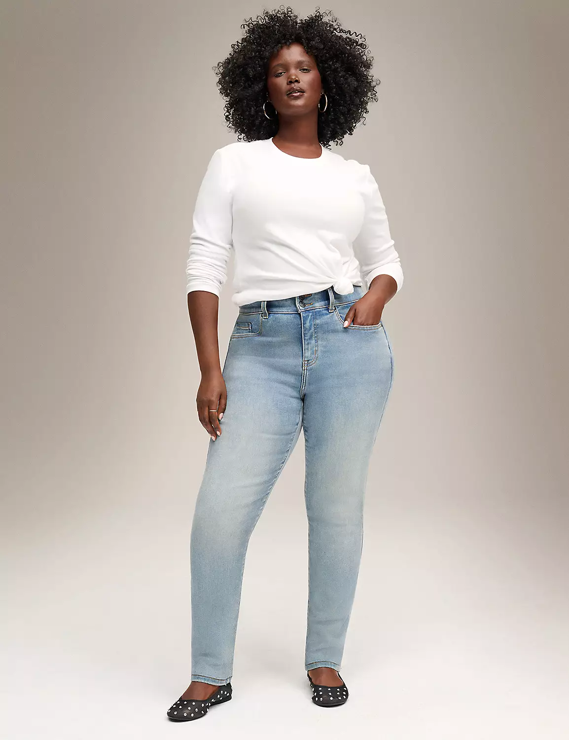 Tighter Tummy Fit High-Rise Straight Jean Medium Denim 4 Tighter Tummy Fit High-Rise Straight Jean Medium Denim - Image 2