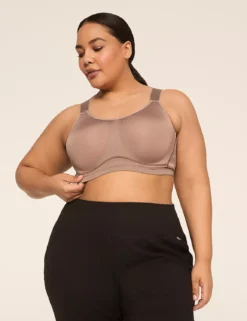 LIVI High-Impact Wicking Underwire Sports Bra Deep Taupe 9 LIVI High-Impact Wicking Underwire Sports Bra Deep Taupe -Lanebryant Shop 378545 0000009488