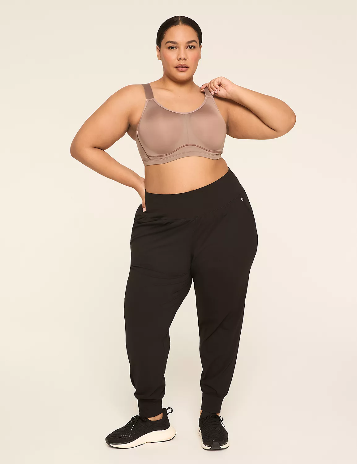 LIVI High-Impact Wicking Underwire Sports Bra Deep Taupe 4 LIVI High-Impact Wicking Underwire Sports Bra Deep Taupe - Image 2