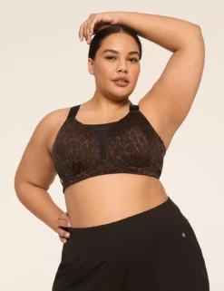 LIVI Wireless Medium-Impact Wicking Sports Bra Leopard 9 LIVI Wireless Medium-Impact Wicking Sports Bra Leopard -Lanebryant Shop 378639 0000114833