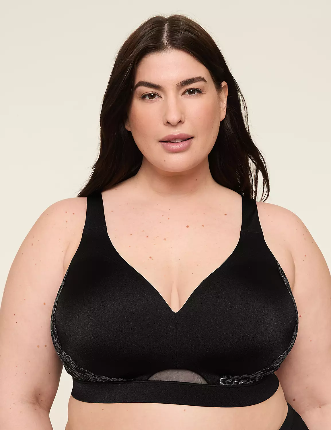 Comfort Bliss Lightly Lined No-Wire Bra With Lace Black 6 Comfort Bliss Lightly Lined No-Wire Bra With Lace Black - Image 4