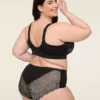 Comfort Bliss Lightly Lined No-Wire Bra With Lace Black