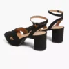 Dream Cloud Platform Strappy Block Heel Black -Lanebryant Shop 395028 0000081590 alt1