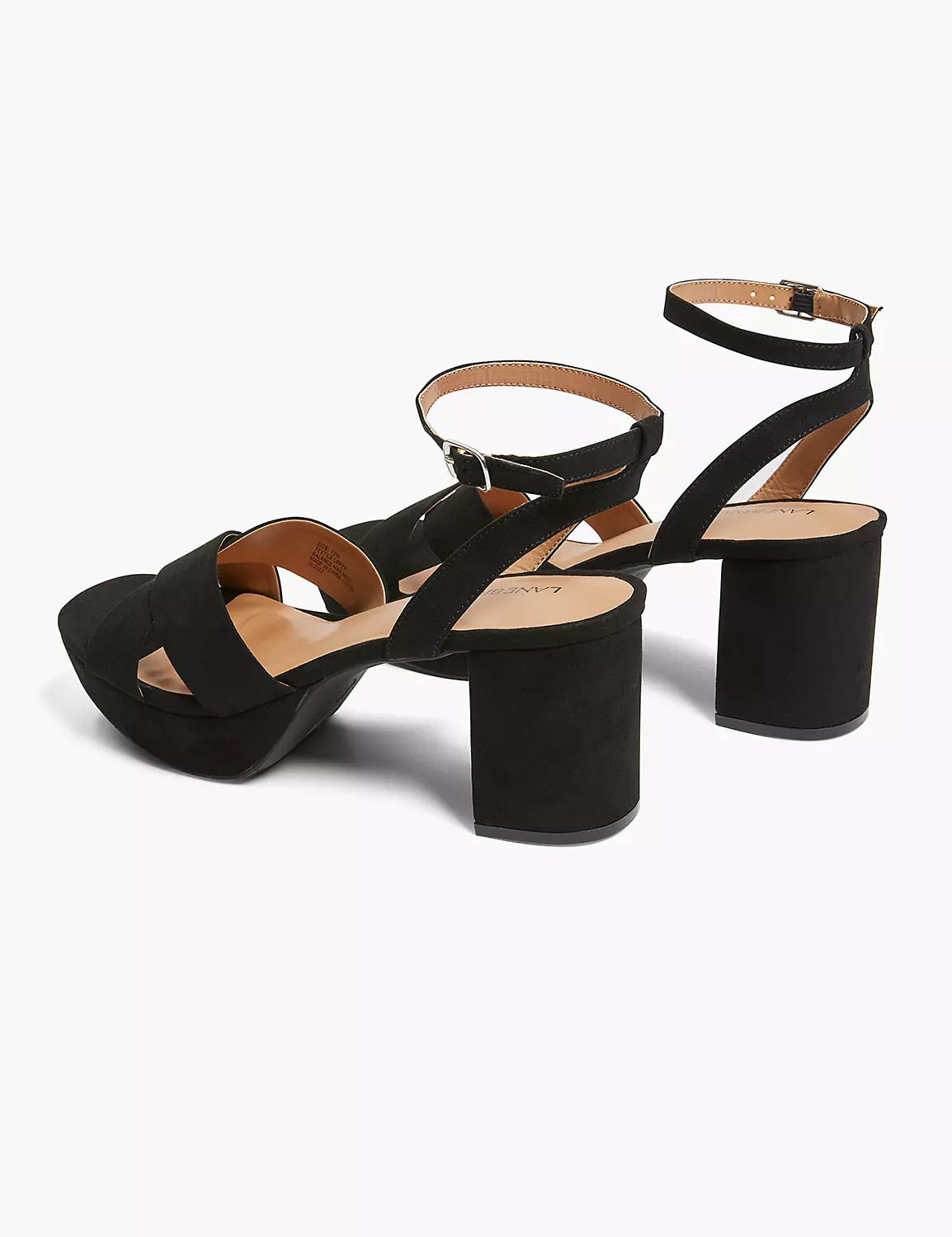 Dream Cloud Platform Strappy Block Heel Black 3 Dream Cloud Platform Strappy Block Heel Black
