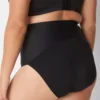 Level 2 Totally Smooth Ultra High-Waist Brief Panty Black 2 Level 2 Totally Smooth Ultra High-Waist Brief Panty Black -Lanebryant Shop 396838 0000006395 Back