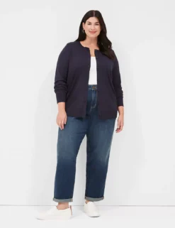 Boyfriend Fit Jean Dark Denim 7 Boyfriend Fit Jean Dark Denim -Lanebryant Shop 401103 0000012008