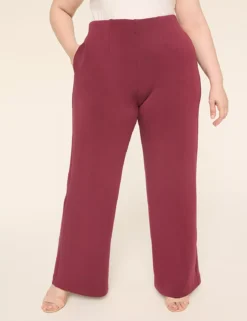 Journey High-Rise Wide Leg Pant Burgundy 7 Journey High-Rise Wide Leg Pant Burgundy -Lanebryant Shop 402117 0000008433