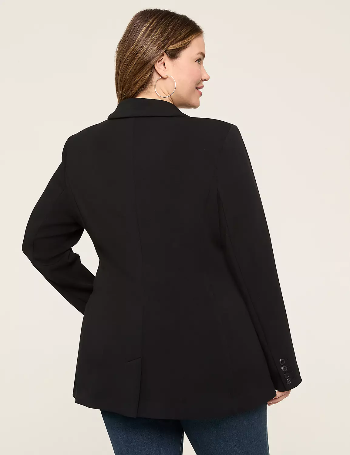 Journey Knit Blazer With Zipper Pocket Black 4 Journey Knit Blazer With Zipper Pocket Black - Image 2