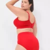Comfort Bliss Lightly Lined No-Wire Scoop Neck Bra Red 2 Comfort Bliss Lightly Lined No-Wire Scoop Neck Bra Red -Lanebryant Shop 402242 0000006400 Back