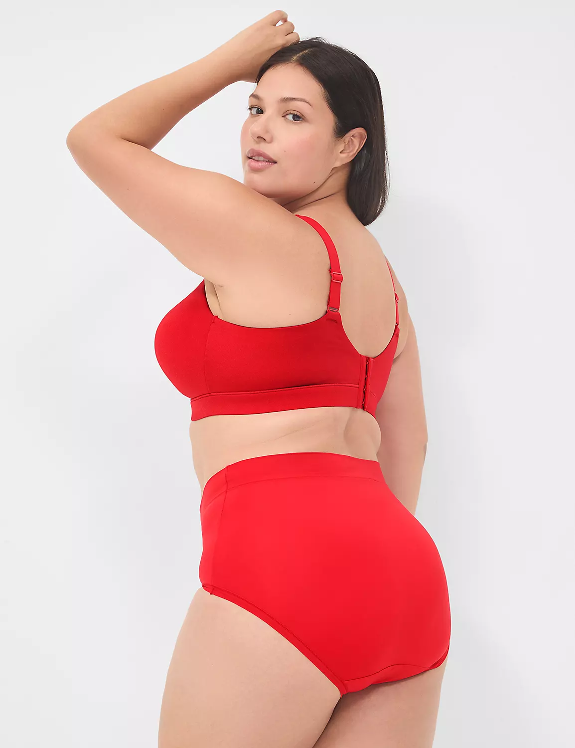 Comfort Bliss Lightly Lined No-Wire Scoop Neck Bra Red 3 Comfort Bliss Lightly Lined No-Wire Scoop Neck Bra Red