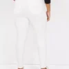 Signature Fit White Skinny Jean White 1 Signature Fit White Skinny Jean White -Lanebryant Shop 403098 0000007780 Back