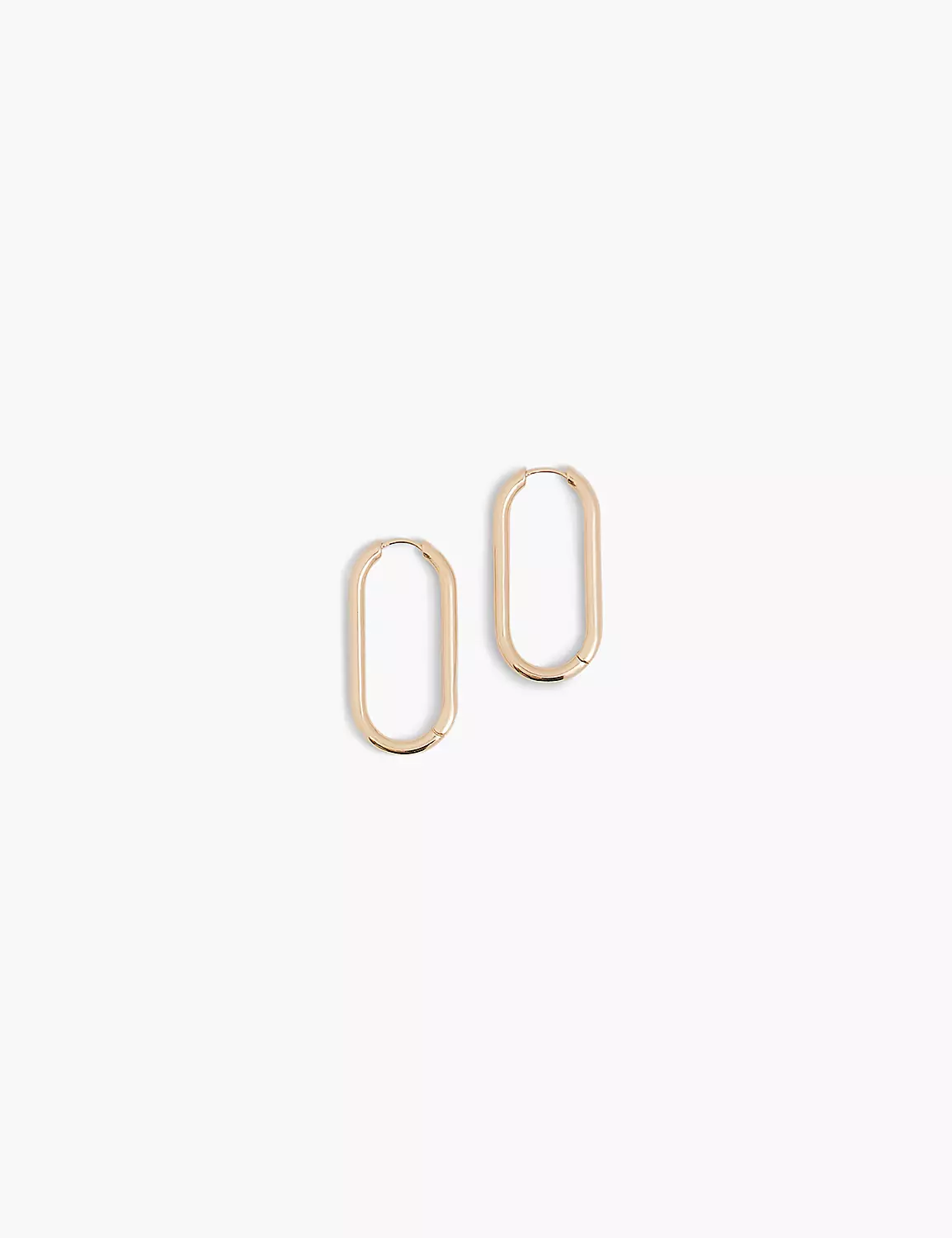 Demi-Fine J-Hoop Earrings Gold Tone 3 Demi-Fine J-Hoop Earrings Gold Tone
