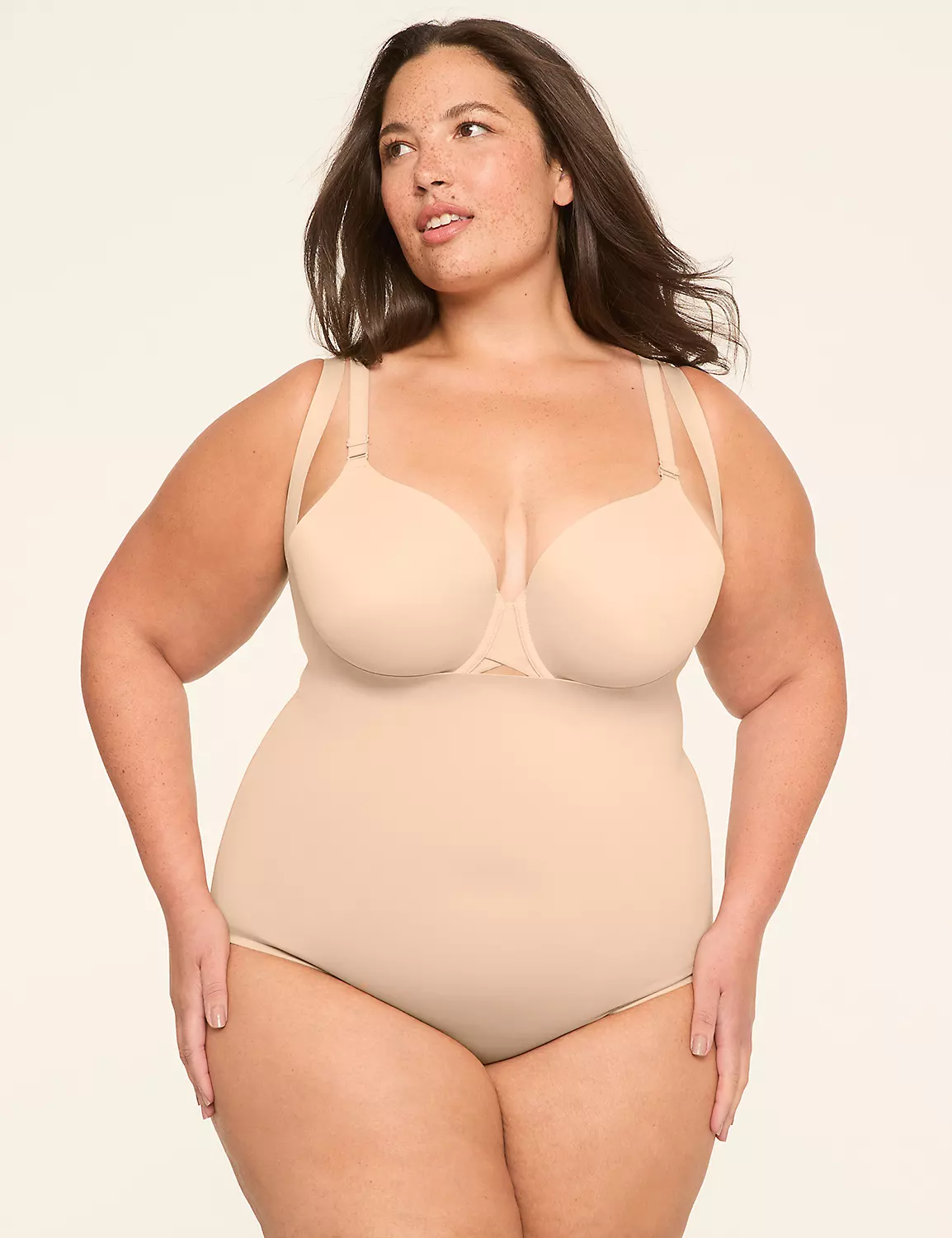 Level 2 Totally Smooth Open-Bust Bodysuit Cafe Mocha 4 Level 2 Totally Smooth Open-Bust Bodysuit Cafe Mocha - Image 2
