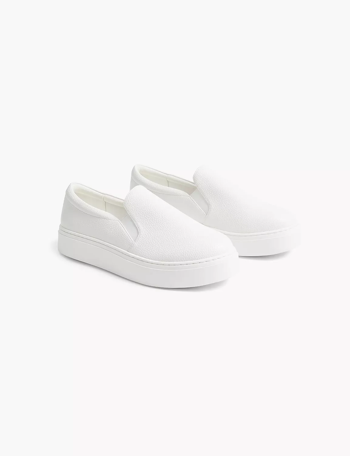 Dream Cloud Slip-On Faux-Leather Platform Sneaker White 6 Dream Cloud Slip-On Faux-Leather Platform Sneaker White - Image 4