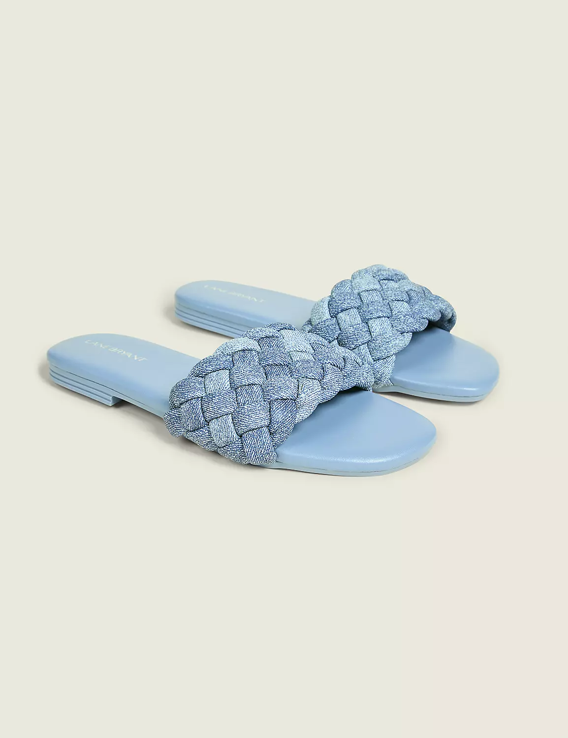 Dream Cloud Braided Faux-Leather Slide Denim 4 Dream Cloud Braided Faux-Leather Slide Denim - Image 2
