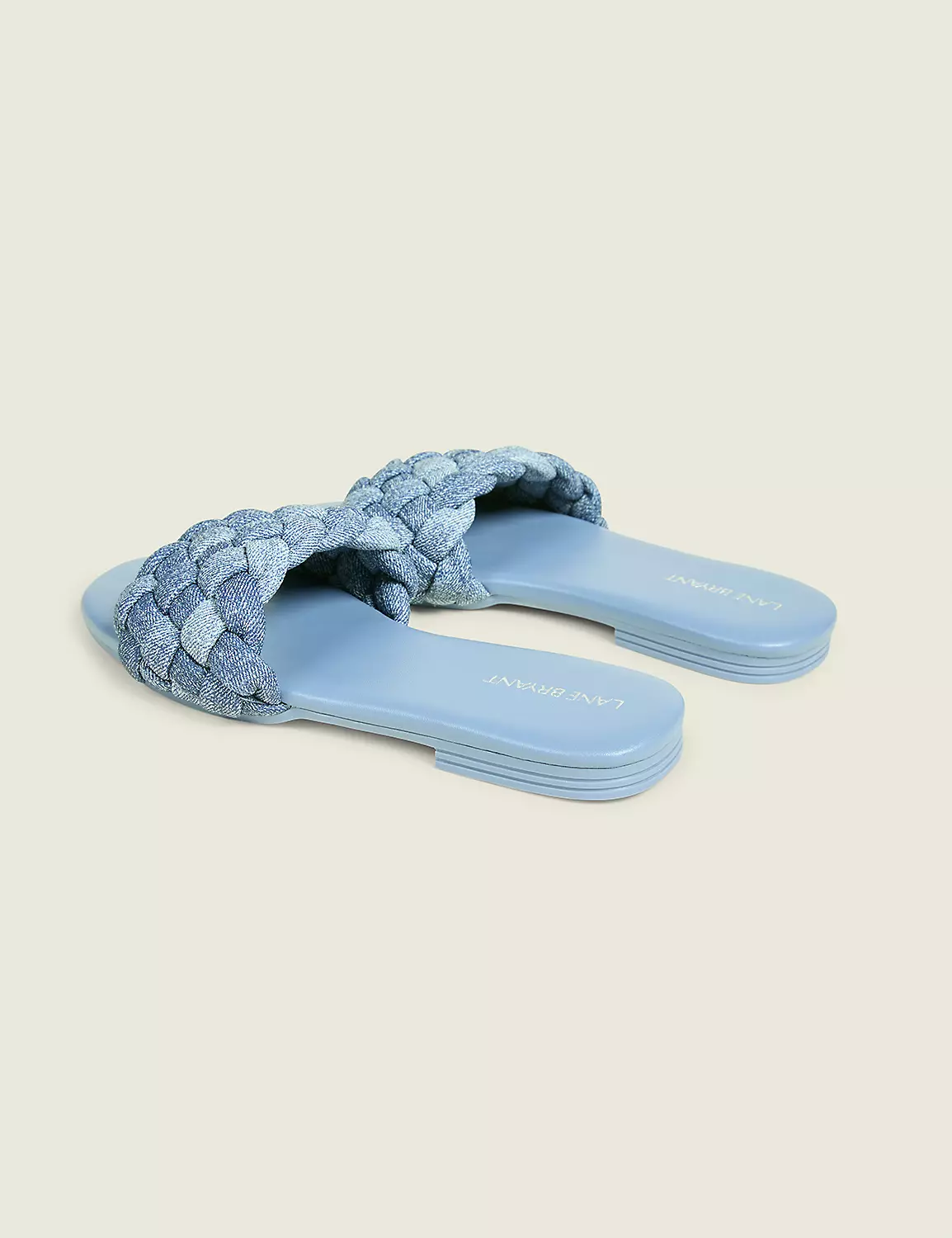 Dream Cloud Braided Faux-Leather Slide Denim 3 Dream Cloud Braided Faux-Leather Slide Denim