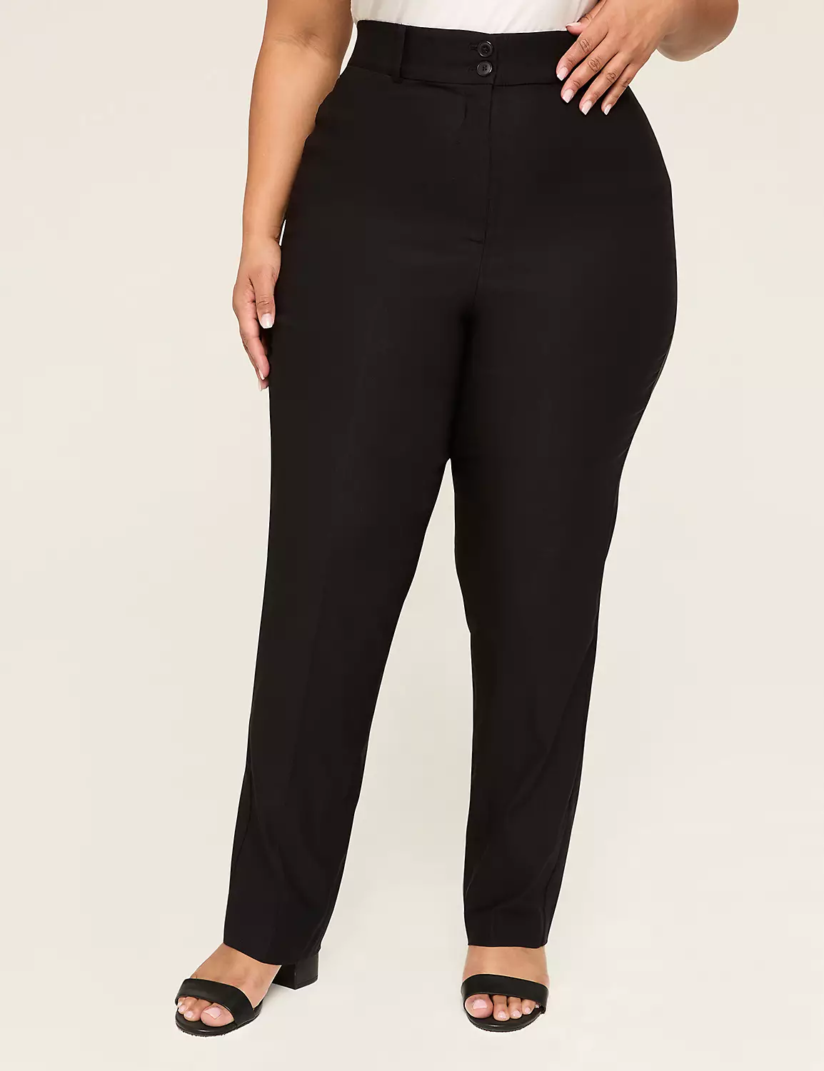 4-Season Tighter Tummy High-Rise Straight Pant Black 5 4-Season Tighter Tummy High-Rise Straight Pant Black - Image 3