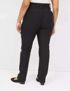 4-Season Tighter Tummy High-Rise Straight Pant Black
