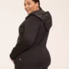 LIVI Quilted Hooded Performance Jacket Black -Lanebryant Shop 408332 0000081590 Back