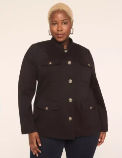 Ponte Twill Western Jacket Black 7 Ponte Twill Western Jacket Black -Lanebryant Shop 408359 0000113708