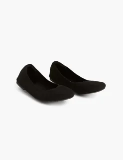 Dream Cloud Stretch Knit Ballet Flat Black