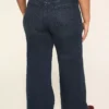 Tighter Tummy Fit High-Rise Wide Leg Jean Dark Denim -Lanebryant Shop 409109 0000113768 Back