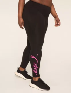LIVI Soft BCRF High-Rise 7/8 Legging Hope Ribbon 8 LIVI Soft BCRF High-Rise 7/8 Legging Hope Ribbon -Lanebryant Shop 409137 0000115952