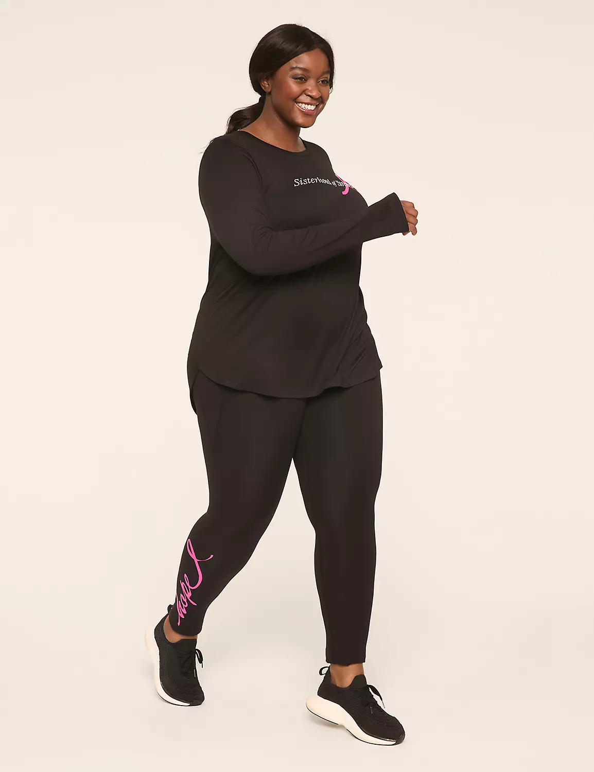 LIVI Soft BCRF High-Rise 7/8 Legging Hope Ribbon 3 LIVI Soft BCRF High-Rise 7/8 Legging Hope Ribbon - Image 2