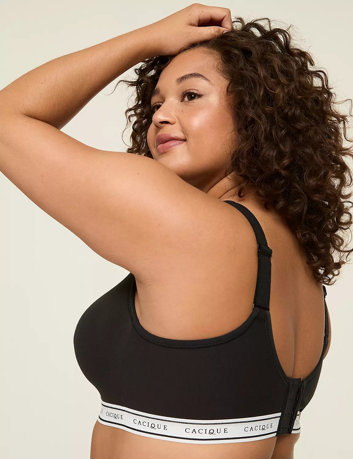 Cotton Lightly Lined No-Wire Bra Black 4 Cotton Lightly Lined No-Wire Bra Black - Image 2