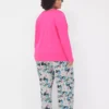 Comfy Cotton Top & Pant PJ Set Sleepin In -Lanebryant Shop 409230 0000112703 Back