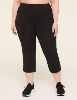 LIVI Soft Bootcut Capri Black 9 LIVI Soft Bootcut Capri Black -Lanebryant Shop 409233 0000113708