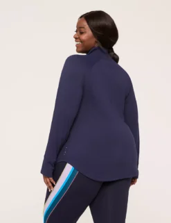 LIVI Soft Zip-Front Jacket Navy