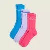 LIVI Wicking Tube Socks 3-Pack Diva Blue -Lanebryant Shop 410376 0000008046