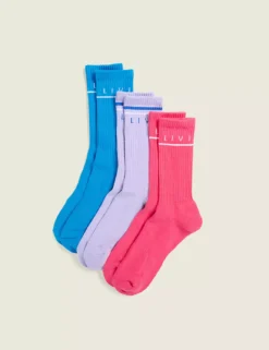 LIVI Wicking Tube Socks 3-Pack Diva Blue
