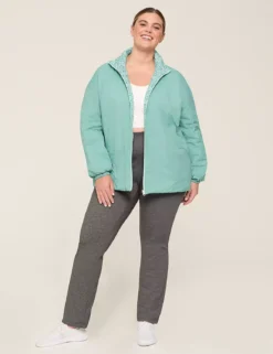 LIVI Full-Zip Reversible Puffer Jacket Seaside Mosaic -Lanebryant Shop 410434 0000113291 alt2