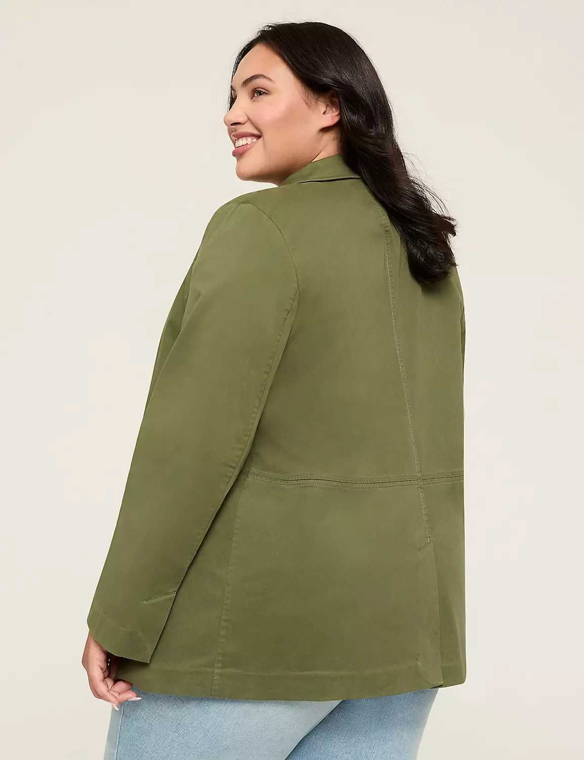 Oversized Twill Jacket Bronze Green 3 Oversized Twill Jacket Bronze Green