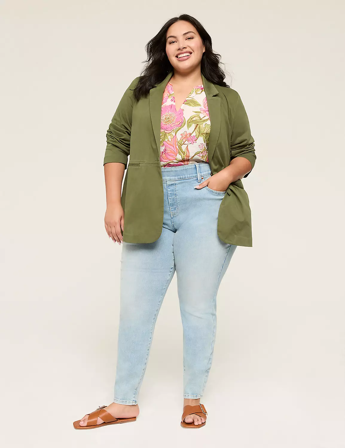 Oversized Twill Jacket Bronze Green 4 Oversized Twill Jacket Bronze Green - Image 2