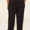 Matte Jersey Pull-On Ankle Pant Black 2 Matte Jersey Pull-On Ankle Pant Black -Lanebryant Shop 410678 0000113708 Back