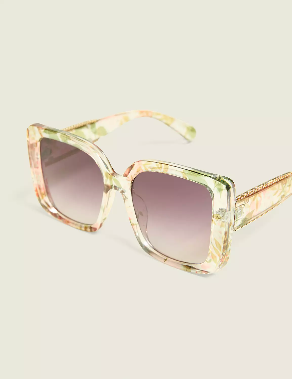 Scalloped Square Sunglasses Jasmina Floral 2 Scalloped Square Sunglasses Jasmina Floral