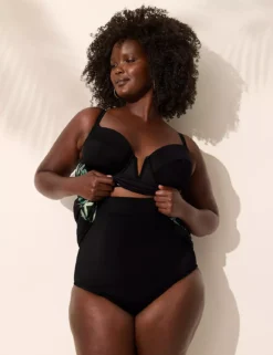 Underwire Balconette Tankini Top Sunset Palm Placement 12 Underwire Balconette Tankini Top Sunset Palm Placement -Lanebryant Shop 411007 0000114501 alt3